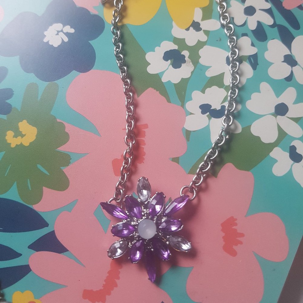 Pink Flowered Pendant